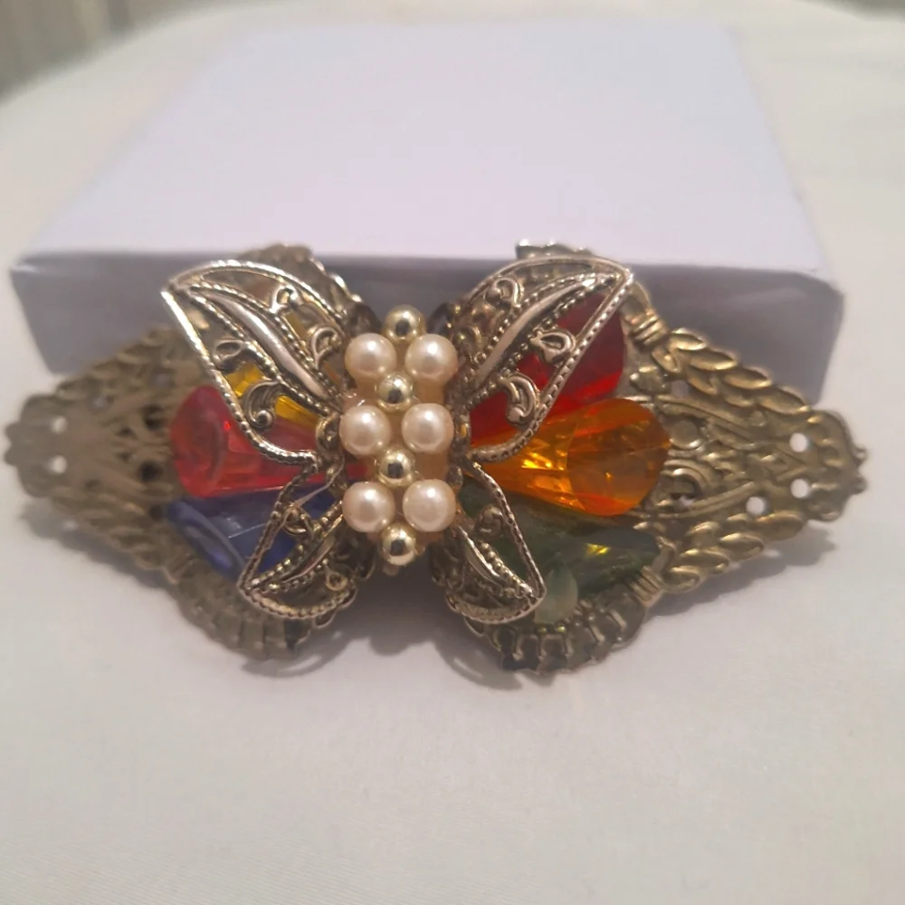 Butterfly Hair Barrett W/Faux Stones